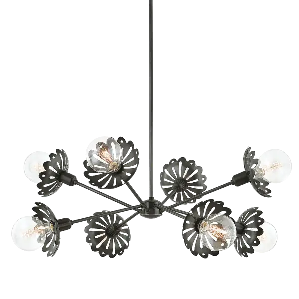The Alyssa Chandelier combines classic elegance with contemporary sensibility, featuring a refined bronze finish that complements diverse interior styles. An excellent value at 50% off, perfect for elevating dining and living spaces.