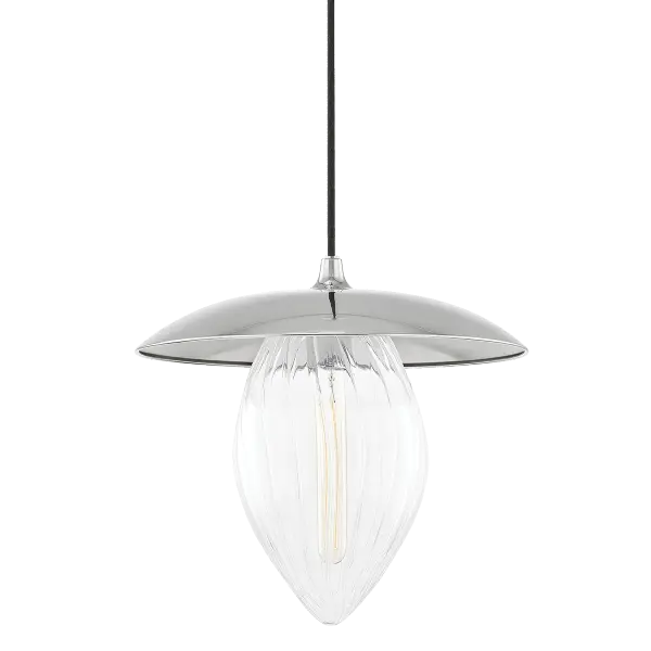 The Lana Pendant combines clean lines with a polished nickel finish, offering versatile style for modern and transitional spaces. Its compact size makes it perfect for kitchen islands, dining nooks, or as accent lighting.