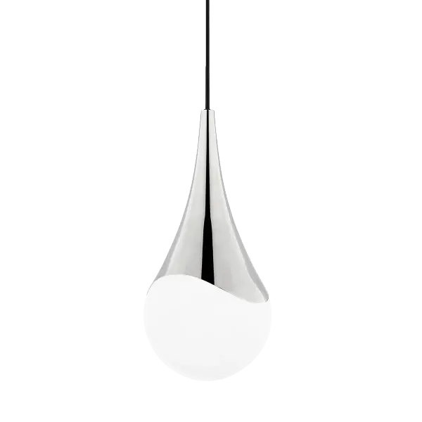 The Ariana Pendant combines timeless elegance with contemporary appeal, featuring a polished nickel finish that complements both traditional and modern interiors. Versatile sizing makes it ideal for various spaces.