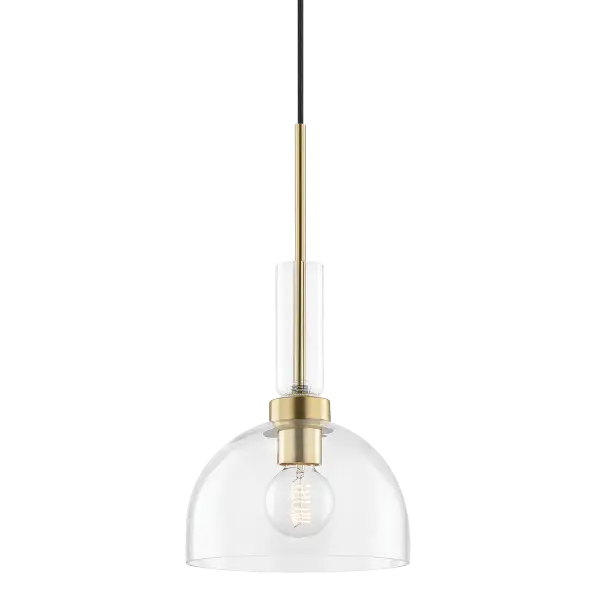 The Tabitha Pendant combines classic elegance with contemporary sensibility, featuring a refined gold finish that adds warmth to any space. Its versatile design works beautifully over dining tables, kitchen islands, or in entryways.