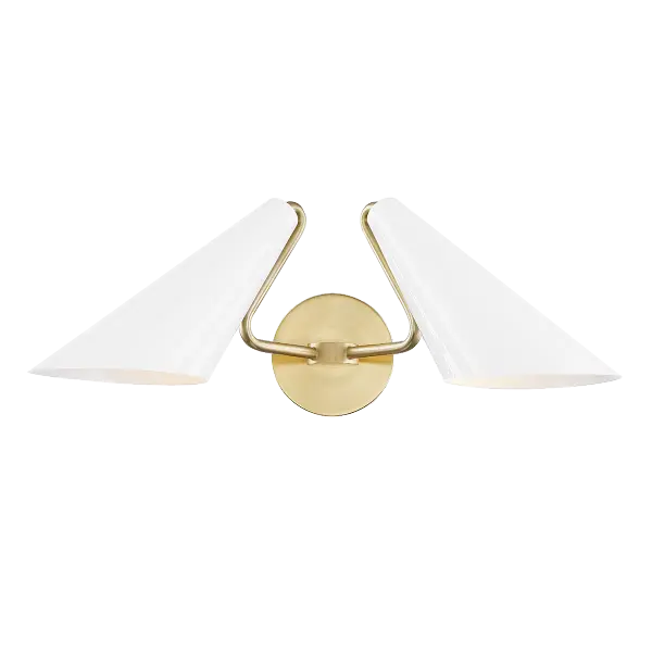 The Talia Wall Sconce combines classic elegance with contemporary sensibility. Its aged brass finish and glass shade create sophisticated ambient lighting perfect for bathrooms, hallways, and bedrooms.