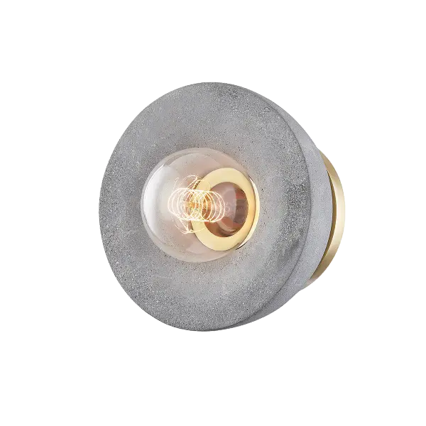 The Poppy Flush Mount combines sleek contemporary styling with a warm gold finish, making it ideal for spaces with lower ceilings. Its compact profile delivers ambient lighting without sacrificing style.