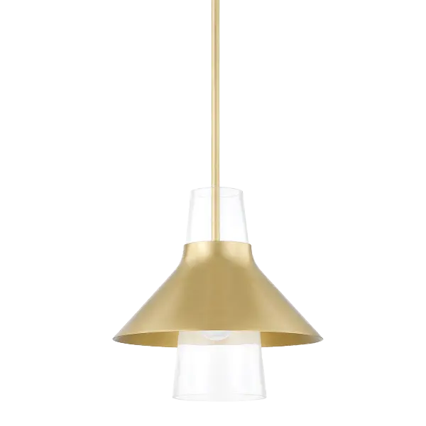 The Jessy Pendant combines timeless elegance with contemporary sensibility. Its aged gold brass finish adds warmth and sophistication to any space, making it ideal for kitchen islands, dining areas, or entryways.