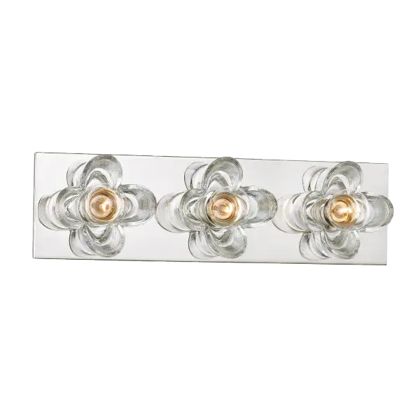 The Shea Bath and Vanity Light combines timeless design with modern functionality. Its polished nickel finish adds sophistication to any bathroom, while the transitional style ensures versatility across decor themes. - alternate view
