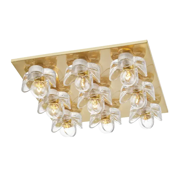 The Shea Flush Mount combines classic styling with contemporary sensibility, featuring a warm aged brass finish and clean lines. Perfect for spaces with lower ceilings where style cannot be compromised.
