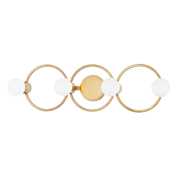 The Hope Bath and Vanity Light combines clean lines with classic glass globe shades, offering versatile illumination for contemporary and transitional bathrooms. Its wall-mounted design provides functional task lighting.