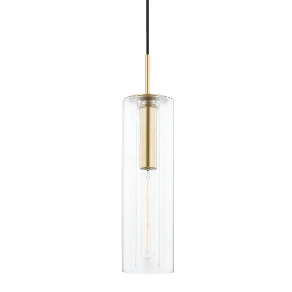 The Belinda Pendant combines timeless elegance with contemporary simplicity. Its spherical glass shade and aged brass hardware create a sophisticated focal point perfect for intimate spaces and task lighting.