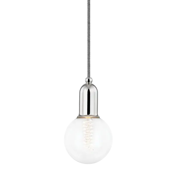 The Bryce Pendant offers clean lines and a polished nickel finish that bridges traditional and contemporary styles. Its compact size makes it ideal for kitchen islands, dining areas, and entryways.