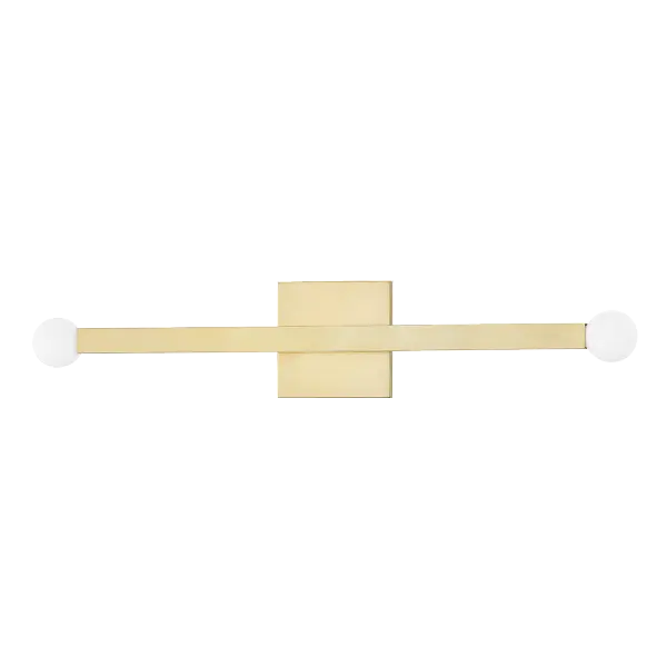 The Dona Wall Sconce combines classic elegance with contemporary design, featuring an aged gold brass finish that adds warmth and sophistication to any space. Perfect for bathrooms, hallways, and bedrooms.