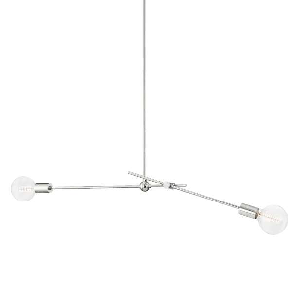 The Gale Pendant offers clean, modern styling with a polished nickel finish that complements contemporary and transitional interiors. Its compact size makes it ideal for kitchen islands, dining areas, and smaller spaces.