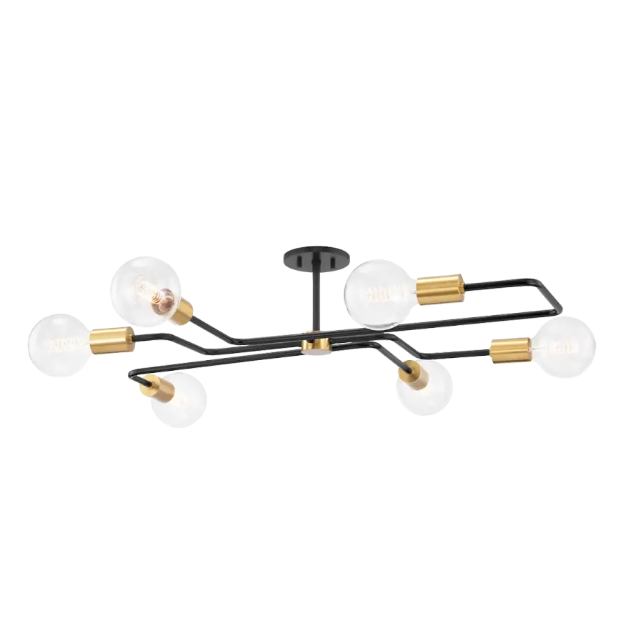 Jena Semi Flush Mount Ceiling Light - Image 1