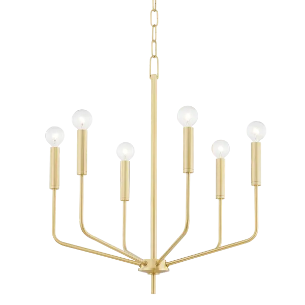 Bailey reimagines the traditional candelabra with upward-extending arms and exposed globe bulbs for a fresh, contemporary look. Available in multiple configurations and three finish options, it adapts beautifully to various spaces.