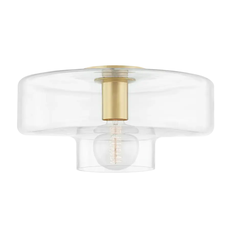 Iona Flush Mount in Aged Brass - Image 2