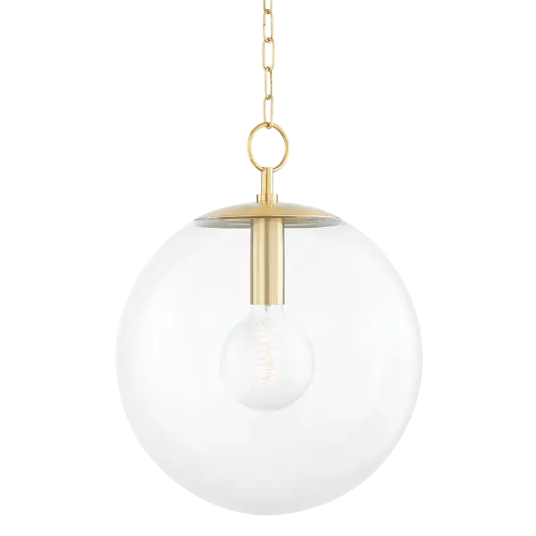 Juliana delivers classic globe lighting with refined elegance. The aged brass finish adds warmth while the clean spherical design works seamlessly across traditional and contemporary spaces.