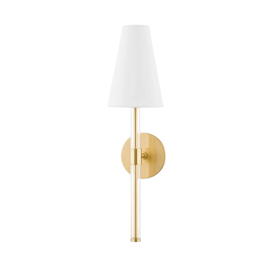 Janelle Wall Sconce in Aged Brass