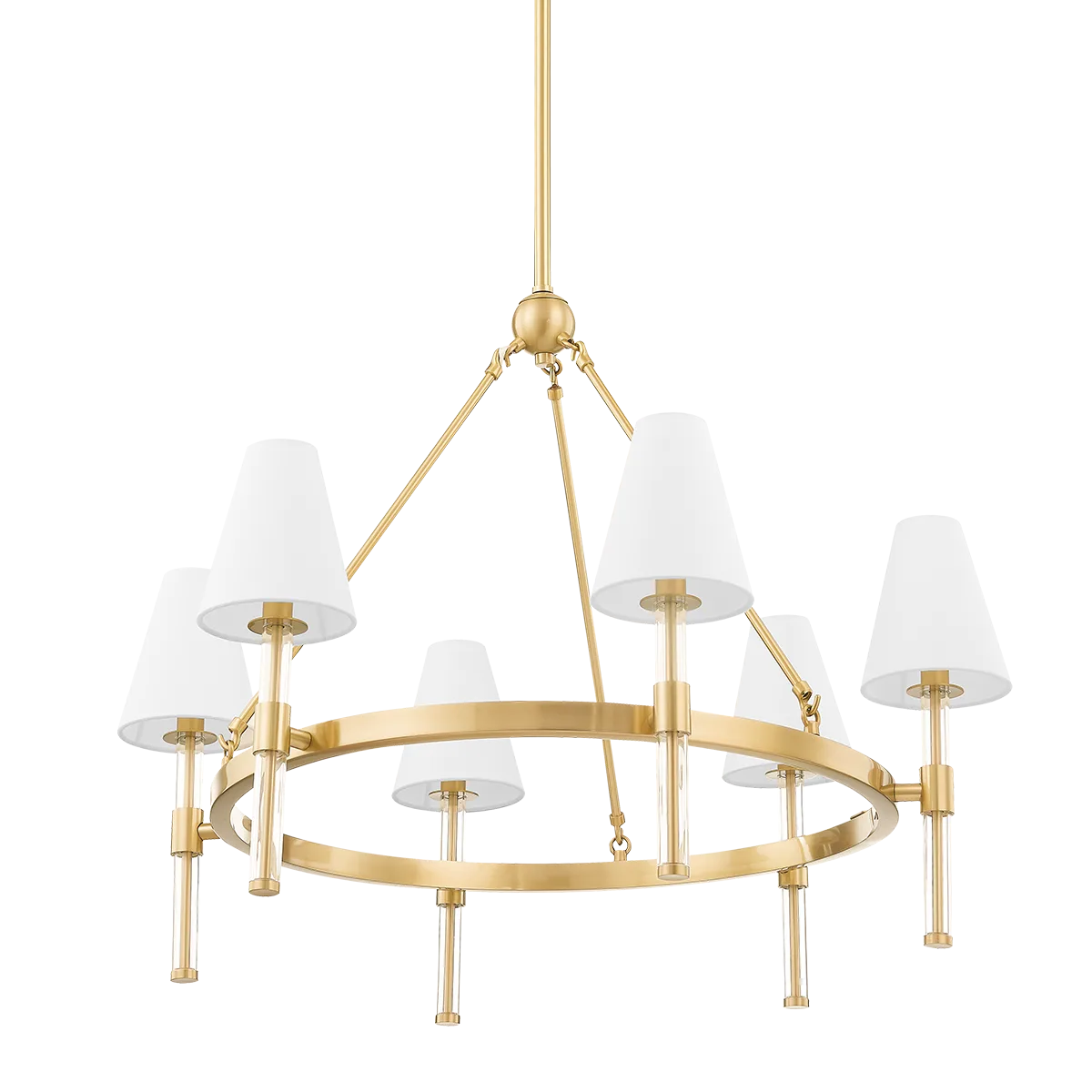 Janelle Chandelier in Aged Brass