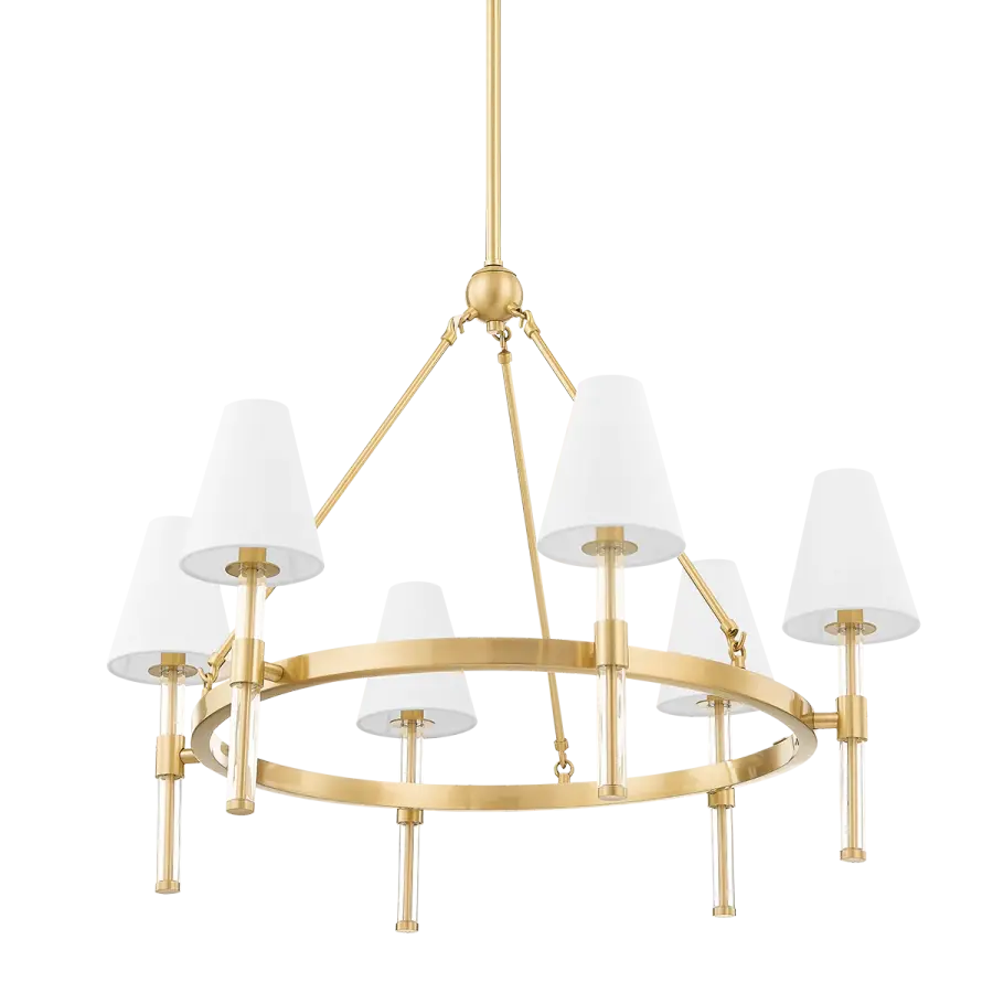 Janelle Chandelier in Aged Brass