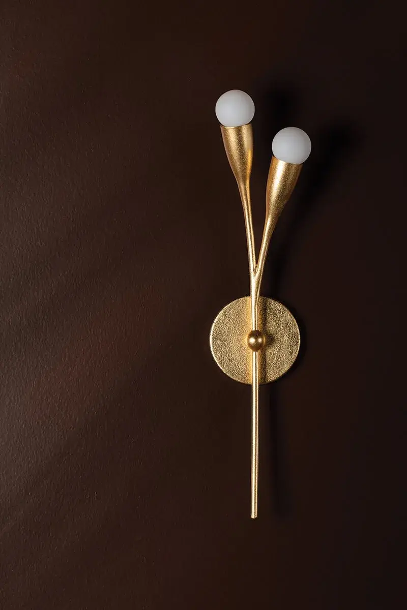 Elsa Wall Sconce in Gold Leaf - Image 2