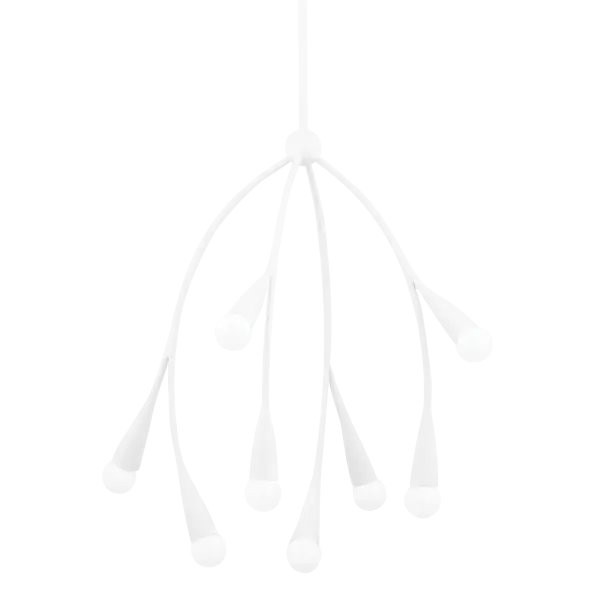 Elsa Chandelier in Textured White - Image 1
