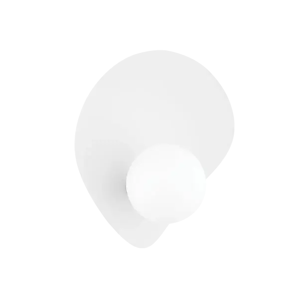 The Leni Wall Sconce brings nature-inspired design indoors with its distinctive petal-shaped shade. The all-white monochromatic finish creates a soothing ambiance while providing both uplight and downlight for versatile illumination.