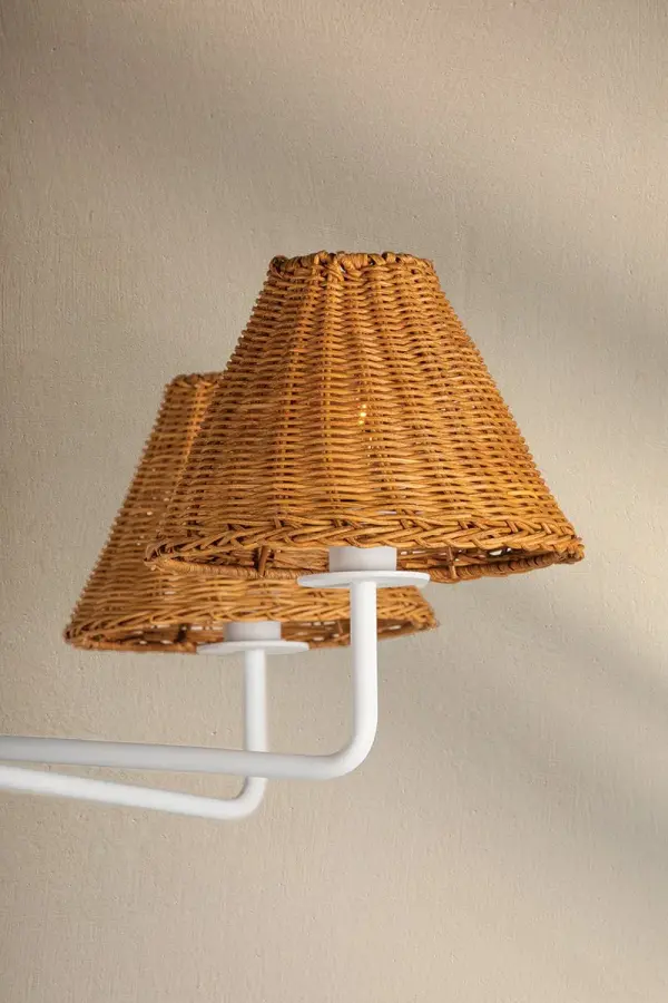 Natural Elegance Meets Modern Design in Woven Rattan Chandelier - Image 3