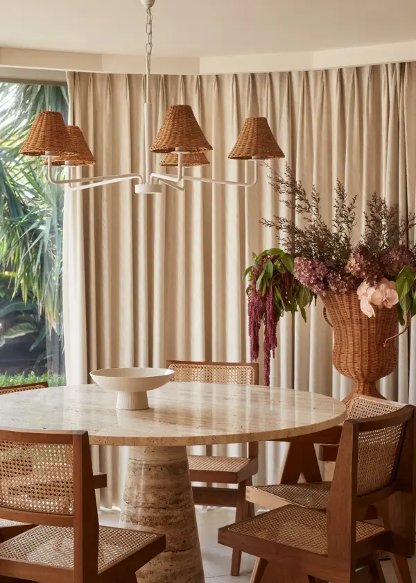 Natural Elegance Meets Modern Design in Woven Rattan Chandelier - Image 5