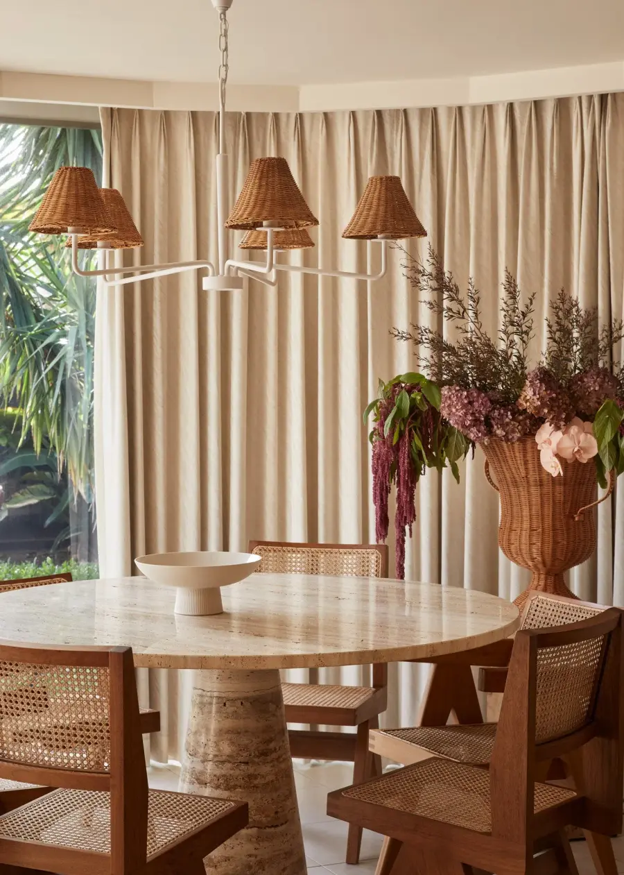 Natural Elegance Meets Modern Design in Woven Rattan Chandelier - Image 5
