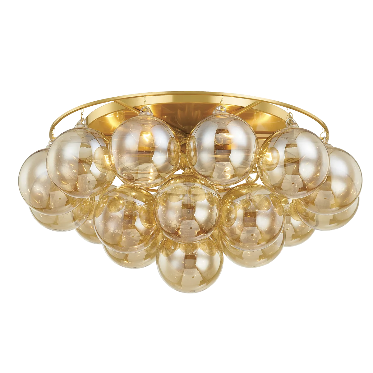 Mimi Flush Mount in Aged Brass
