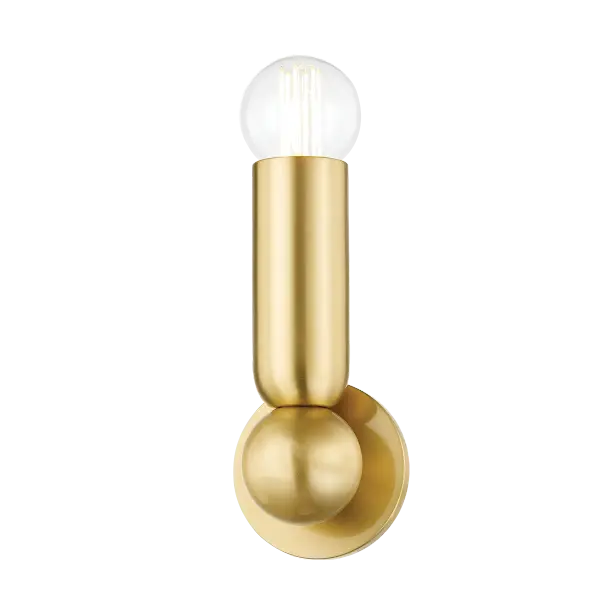 Lolly Wall Sconce in Aged Brass - Image 1