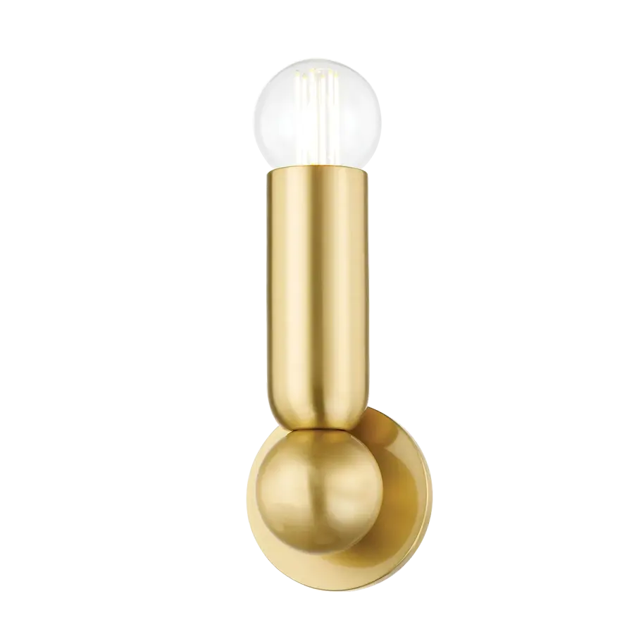 Lolly Wall Sconce in Aged Brass - Image 1