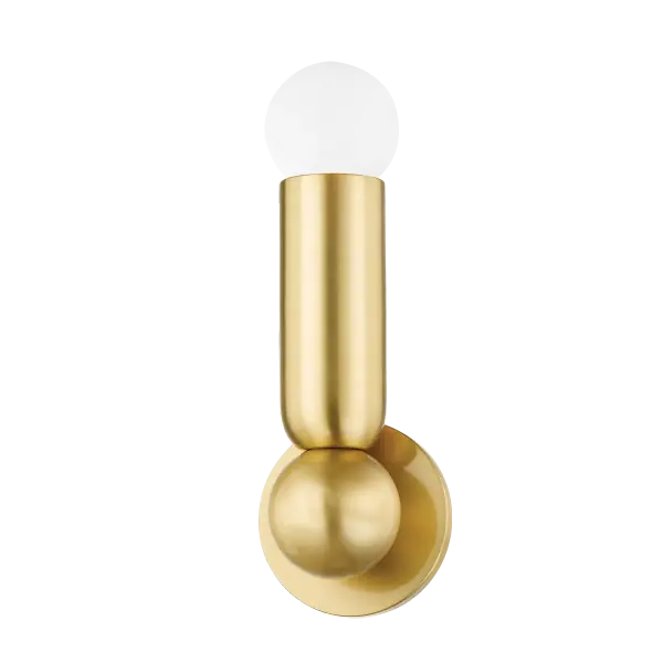 Lolly Wall Sconce in Aged Brass - Image 2