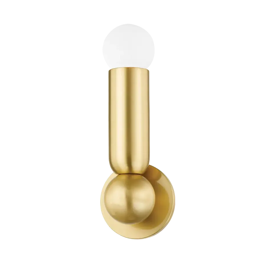 Lolly Wall Sconce in Aged Brass - Image 2