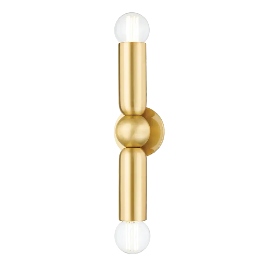 Lolly Wall Sconce in Aged Brass - Image 1
