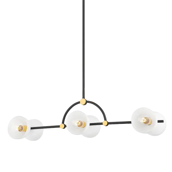 Striking Linear Design with Bold Brass and White Contrast - Image 1