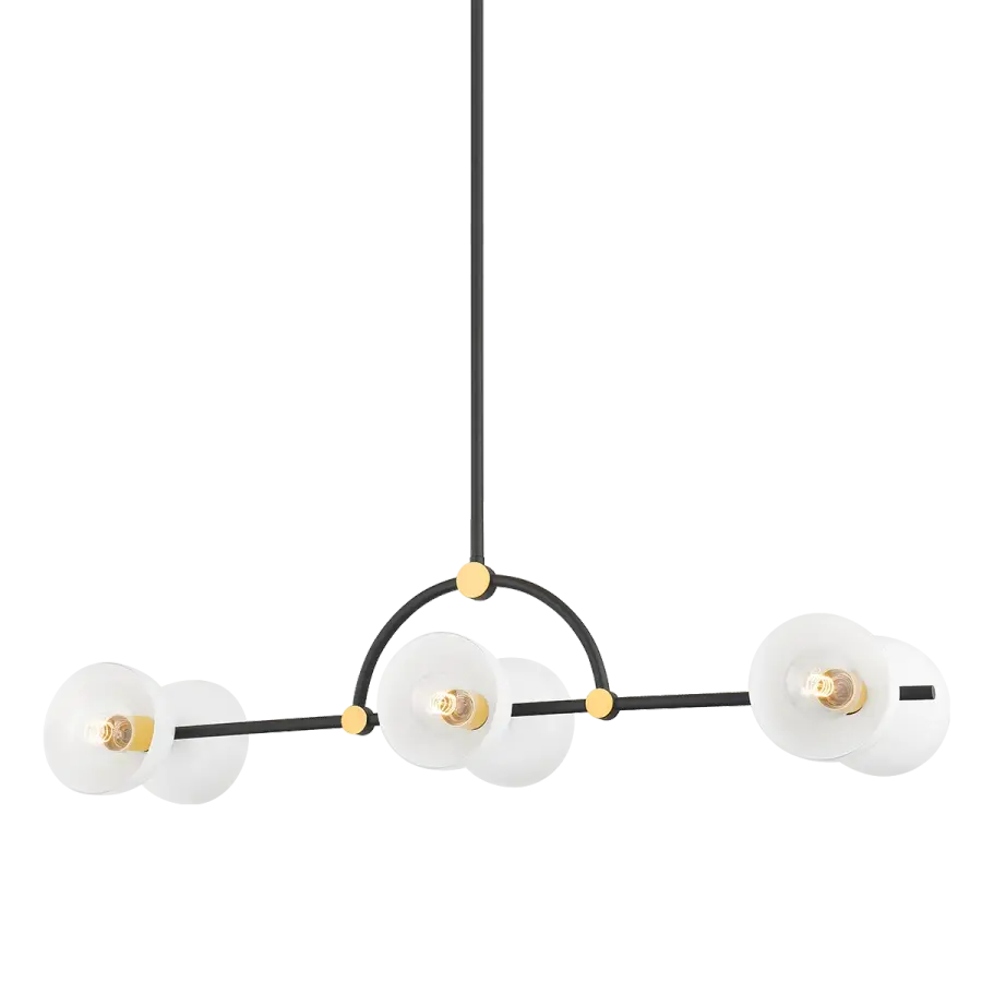 Striking Linear Design with Bold Brass and White Contrast - Image 1