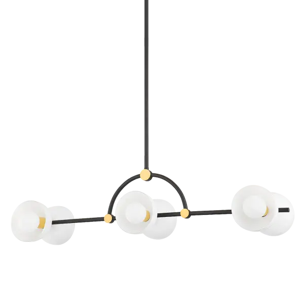 Striking Linear Design with Bold Brass and White Contrast - Image 2