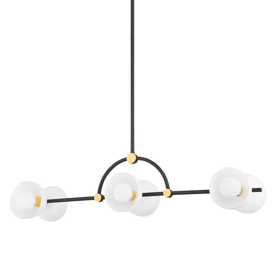 Striking Linear Design with Bold Brass and White Contrast - Image 2