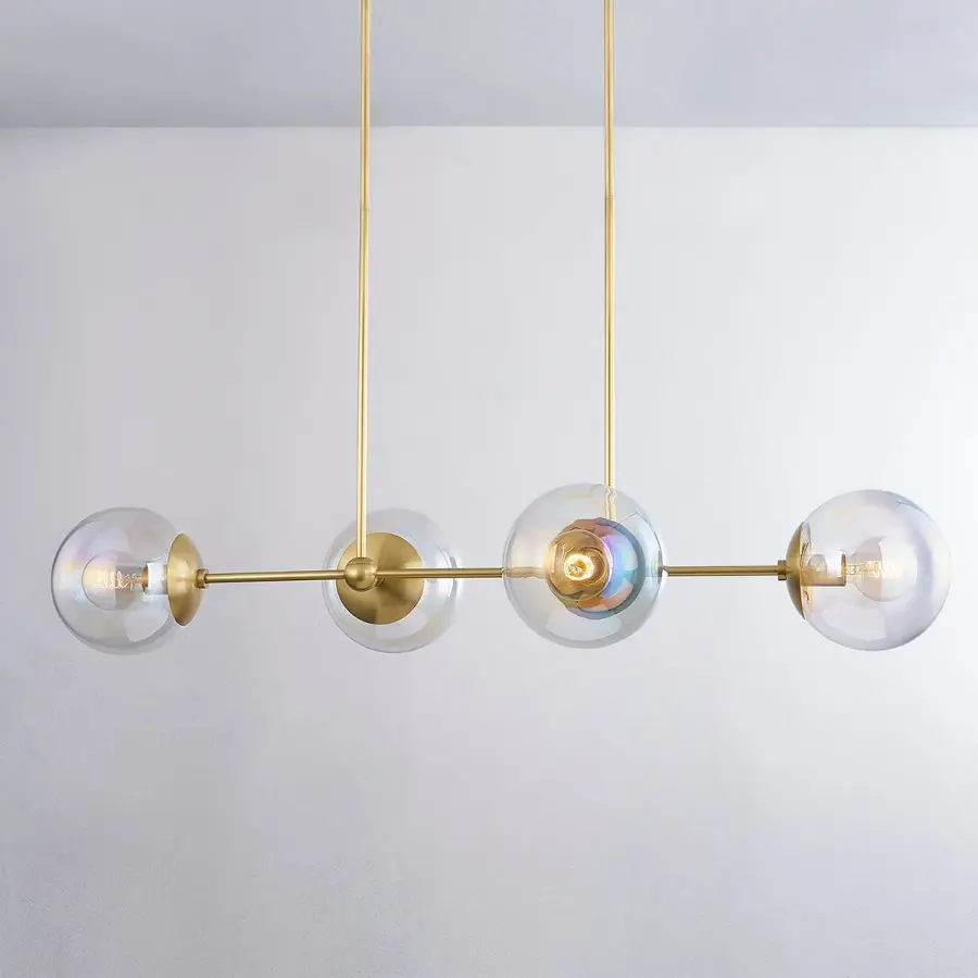 Ophelia Island Light in Aged Brass - Image 5
