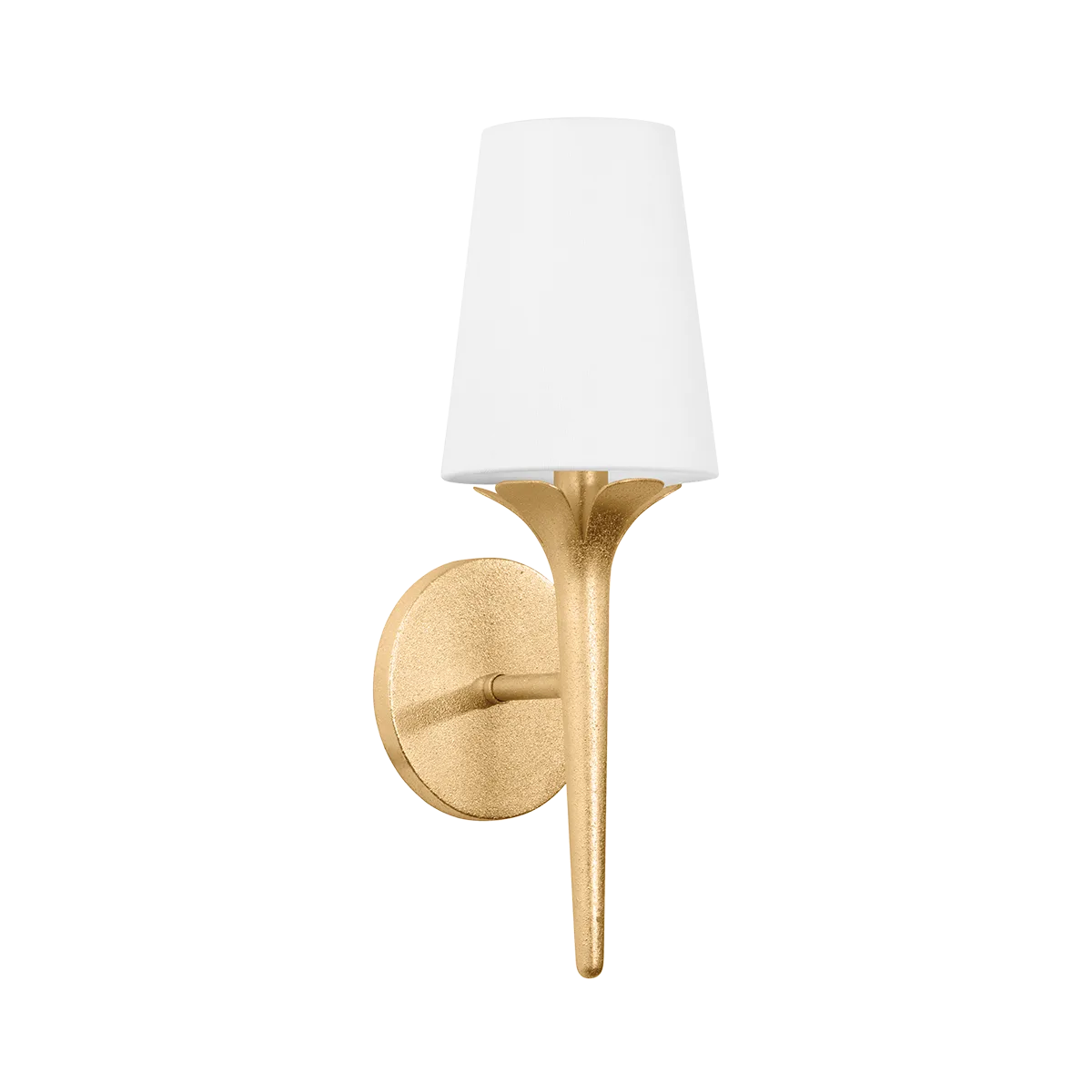 Emily Wall Sconce in Gold Leaf