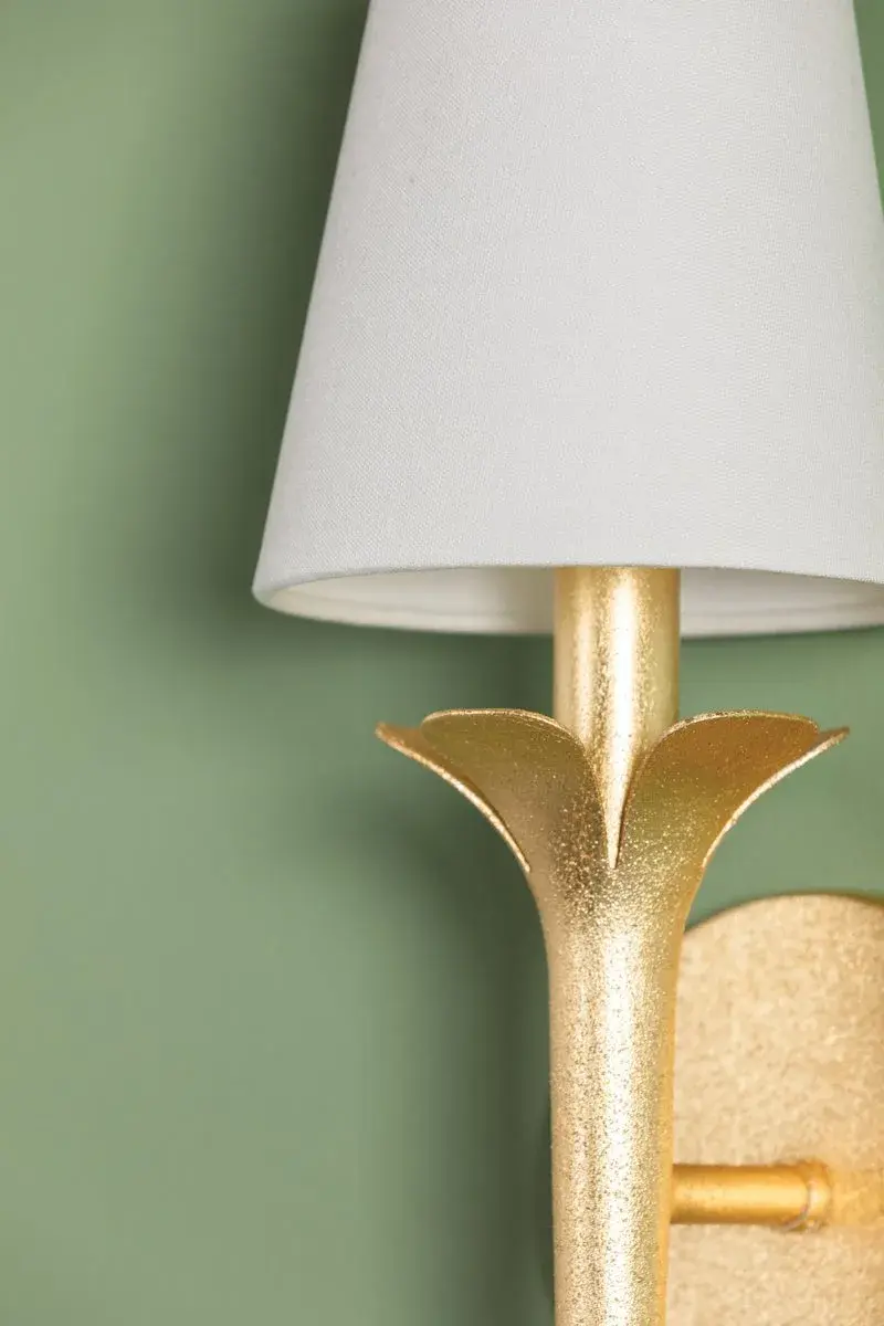 Emily Wall Sconce in Gold Leaf - Image 3