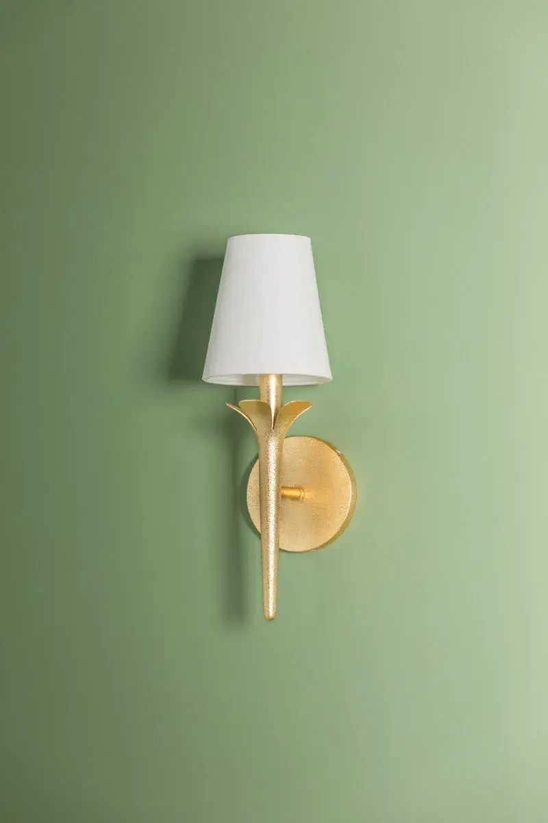 Emily Wall Sconce in Gold Leaf - Image 4