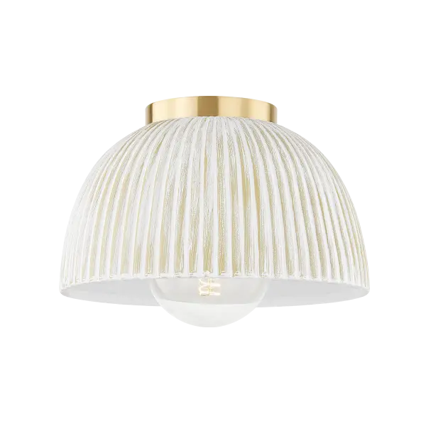 Coastal-Inspired Ceramic Flush Mount with Refined Texture