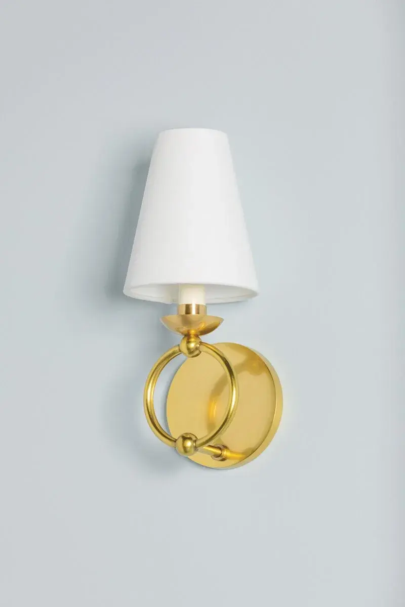 Haverford Wall Sconce in Aged Brass - Image 3