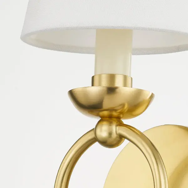 Haverford Wall Sconce in Aged Brass - Image 4