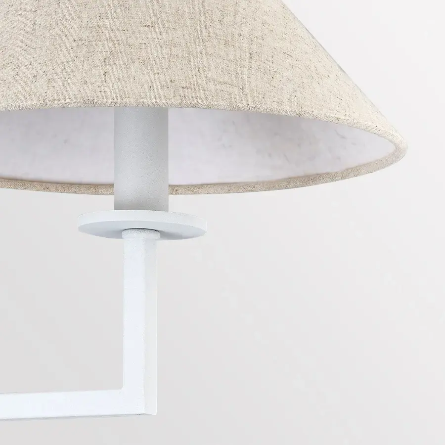 Sophisticated Modern Chandelier with Soft Textural Appeal - Image 2