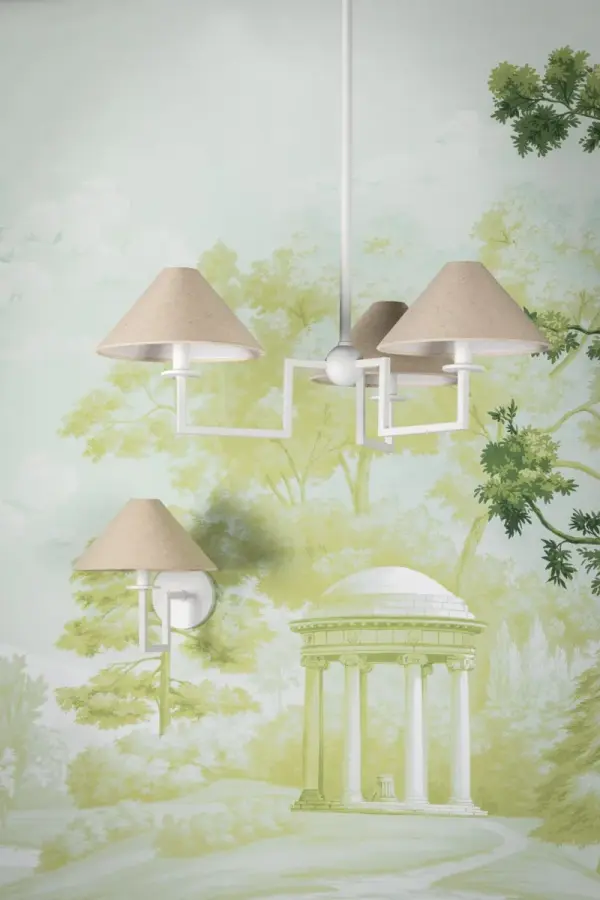 Sophisticated Modern Chandelier with Soft Textural Appeal - Image 3