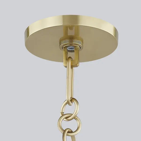 Fenimore Pendant in Aged Brass with Soft Blue - Image 5