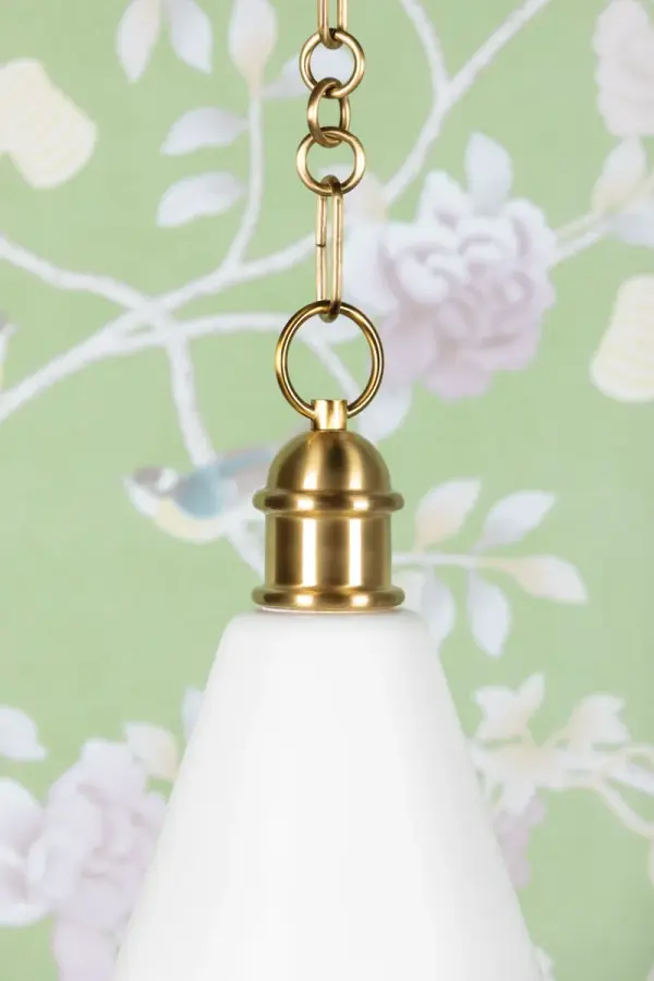 Fenimore Pendant in Aged Brass with Soft White - Image 3