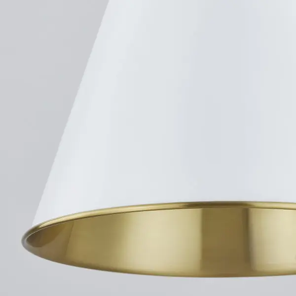 Fenimore Pendant in Aged Brass with Soft White - Image 4