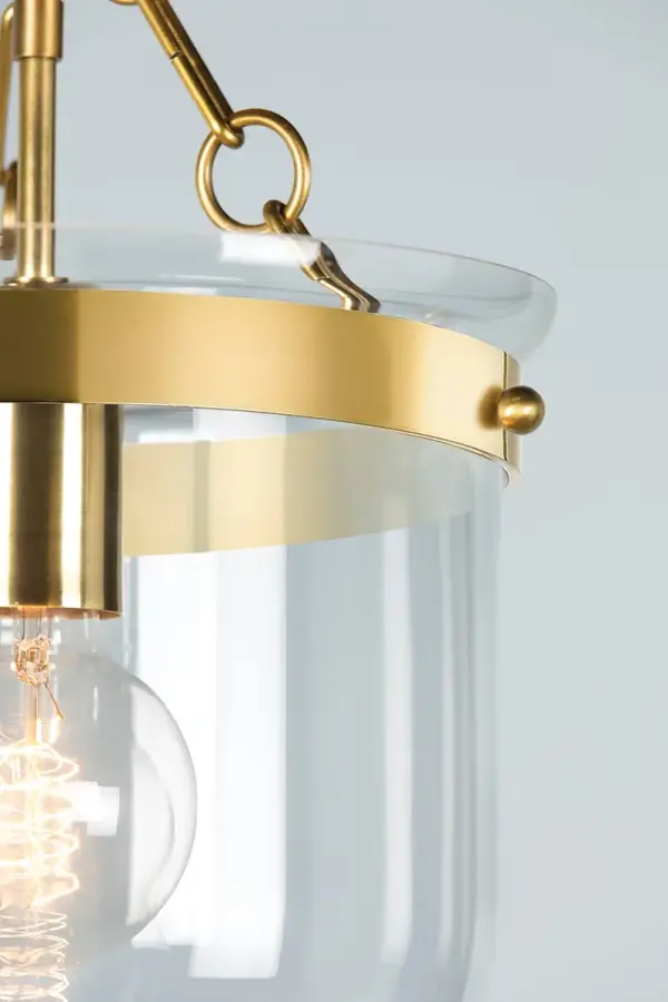 Dunbar Semi Flush Mount in Aged Brass - Image 5